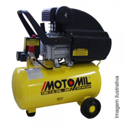COMPRESSOR DE AR CMI, 7.6pcm, 24lts, 220V, MOTOMIL