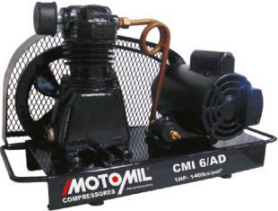 COMPRESSOR DE AR DIRETO, 6,0 CMI, 1CV, MONOFSICO, MOTOMIL