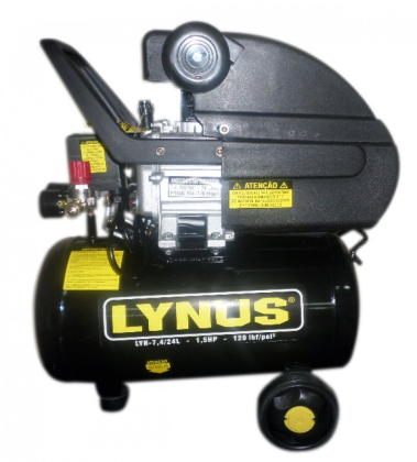 COMPRESSOR DE AR LYN, 7.4pcm, 24lts, 220V, LYNUS